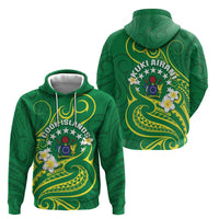 Cook Islands Happy Constitution Day Hoodie Pattern Tribal Art
