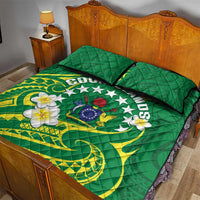 Cook Islands Happy Constitution Day Quilt Bed Set Pattern Tribal Art