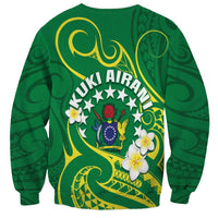 Cook Islands Happy Constitution Day Sweatshirt Pattern Tribal Art