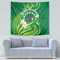 Cook Islands Happy Constitution Day Tapestry Pattern Tribal Art