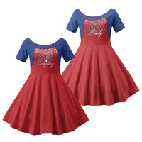 Aiga Samoa Family Matching Tank Maxi Dress and Hawaiian Shirt Aiga Is Everything LT05 Daughter's Dress Red - Polynesian Pride