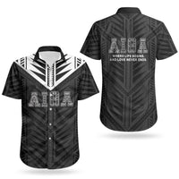 Samoa Aiga Couples Matching Short Sleeve Bodycon Dress and Hawaiian Shirt Samoan Tribal Pattern LT05 - Polynesian Pride