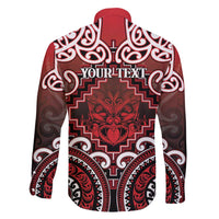 Personalised New Zealand Aotearoa Family Matching Off Shoulder Maxi Dress and Hawaiian Shirt Te Reo Maori Ake Ake Ake - Polynesian Pride