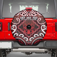 New Zealand Aotearoa Spare Tire Cover Te Reo Maori Ake Ake Ake - Polynesian Pride