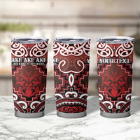 Personalised New Zealand Aotearoa Tumbler Cup Te Reo Maori Ake Ake Ake - Polynesian Pride