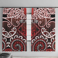 New Zealand Aotearoa Window Curtain Te Reo Maori Ake Ake Ake - Polynesian Pride