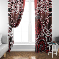 New Zealand Aotearoa Window Curtain Te Reo Maori Ake Ake Ake - Polynesian Pride