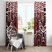 New Zealand Aotearoa Window Curtain Te Reo Maori Ake Ake Ake - Polynesian Pride