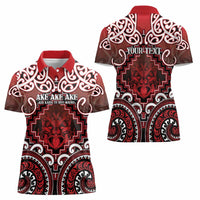 Personalised New Zealand Aotearoa Women Polo Shirt Te Reo Maori Ake Ake Ake - Polynesian Pride