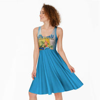 Personalised Tuvalu Independence Day Midi Dress Tuvalu Mo Te Atua - Polynesian Pride