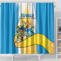 Tuvalu Independence Day Shower Curtain Tuvalu Mo Te Atua - Polynesian Pride