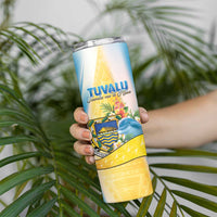 Personalised Tuvalu Independence Day Skinny Tumbler Tuvalu Mo Te Atua - Polynesian Pride