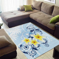 FSM Chuuk Constitution Day Area Rug Polynesian Curves Plumeria - Polynesian Pride