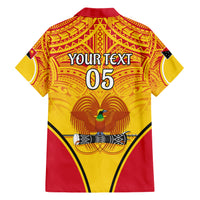 Custom Papua New Guinea Rugby Family Matching Short Sleeve Bodycon Dress and Hawaiian Shirt 2023 Pacific Championships The Kumuls LT05 - Polynesian Pride