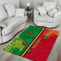Vanuatu Happy Unity Day Area Rug Polynesian Plumeria LT05 - Polynesian Pride
