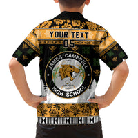 Custom Hawaii James Campbell High School Christmas Family Matching Puletasi Dress and Hawaiian Shirt Tropical Santa Claus LT05 - Polynesian Pride