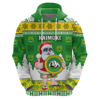 Custom Hawaii Kaimuki High School Christmas Hoodie Tropical Santa Claus LT05 - Polynesian Pride