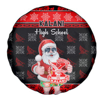 Custom Hawaii Kalani High School Christmas Spare Tire Cover Tropical Santa Claus LT05 - Polynesian Pride