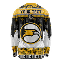 Custom Hawaii Nanakuli High and Intermediate School Christmas Long Sleeve Shirt Tropical Santa Claus LT05 - Polynesian Pride