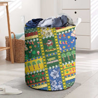 Solomon Islands Christmas Laundry Basket Festive Beach Vibes - Polynesian Pride