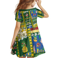 Solomon Islands Christmas Family Matching Long Sleeve Bodycon Dress and Hawaiian Shirt Festive Beach Vibes LT05 - Polynesian Pride