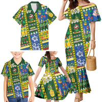 Solomon Islands Christmas Family Matching Mermaid Dress and Hawaiian Shirt Festive Beach Vibes LT05 - Polynesian Pride