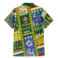 Solomon Islands Christmas Family Matching Mermaid Dress and Hawaiian Shirt Festive Beach Vibes - Polynesian Pride