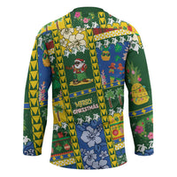 Solomon Islands Christmas Hockey Jersey Festive Beach Vibes - Polynesian Pride