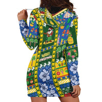 Solomon Islands Christmas Hoodie Dress Festive Beach Vibes - Polynesian Pride