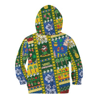 Solomon Islands Christmas Kid Hoodie Festive Beach Vibes - Polynesian Pride