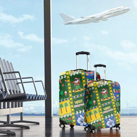 Solomon Islands Christmas Luggage Cover Festive Beach Vibes - Polynesian Pride