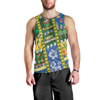 Solomon Islands Christmas Men Tank Top Festive Beach Vibes - Polynesian Pride