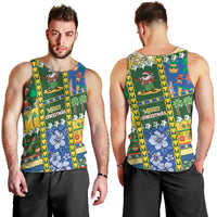 Solomon Islands Christmas Men Tank Top Festive Beach Vibes - Polynesian Pride