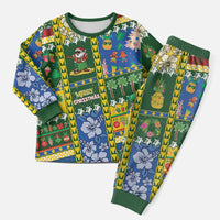Solomon Islands Christmas Pajama Set Festive Beach Vibes - Polynesian Pride