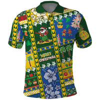Solomon Islands Christmas Polo Shirt Festive Beach Vibes - Polynesian Pride