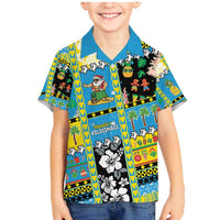 Tuvalu Christmas Family Matching Mermaid Dress and Hawaiian Shirt Festive Beach Vibes - Polynesian Pride