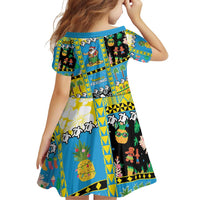 Tuvalu Christmas Family Matching Off Shoulder Short Dress and Hawaiian Shirt Festive Beach Vibes LT05 - Polynesian Pride
