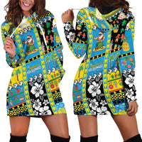 Tuvalu Christmas Hoodie Dress Festive Beach Vibes - Polynesian Pride