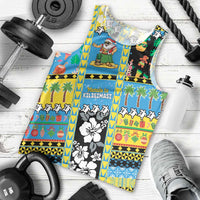 Tuvalu Christmas Men Tank Top Festive Beach Vibes - Polynesian Pride