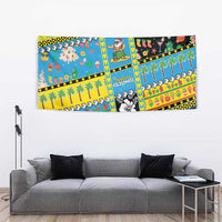 Tuvalu Christmas Tapestry Festive Beach Vibes - Polynesian Pride