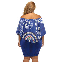 Hafa Adai Northern Mariana Islands Family Matching Off Shoulder Short Dress and Hawaiian Shirt Polynesian Tribal Pattern LT05 - Polynesian Pride