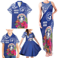 Hafa Adai Northern Mariana Islands Family Matching Tank Maxi Dress and Hawaiian Shirt Polynesian Tribal Pattern LT05 - Polynesian Pride