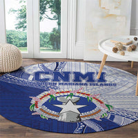 Northern Mariana Islands Round Carpet CNMI Seal LT05
