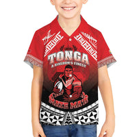 Custom Rugby Tonga MMT Family Matching Puletasi and Hawaiian Shirt Mana O Tonga - Polynesian Pride