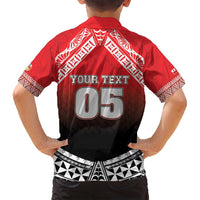 Custom Rugby Tonga MMT Family Matching Summer Maxi Dress and Hawaiian Shirt Mana O Tonga - Polynesian Pride
