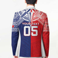 Custom Rugby Samoa And Tonga Blazer Toa Samoa With Mate Maa - Polynesian Pride