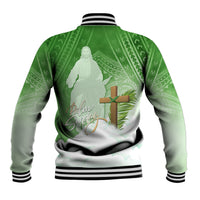 Happy Palm Sunday Baseball Jacket With Polynesian Pattern LT05 - Polynesian Pride