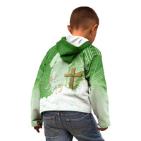 Happy Palm Sunday Kid Hoodie With Polynesian Pattern LT05 - Polynesian Pride