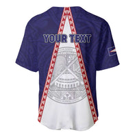 Personalised American Samoa Flag Day Baseball Jersey Flag Style