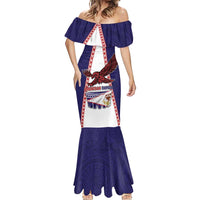 Personalised American Samoa Flag Day Mermaid Dress Flag Style